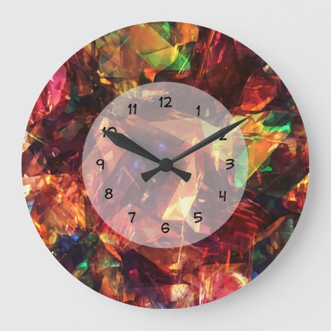 Unique Modern Abstract Designer Inspired Large Clock (Front)