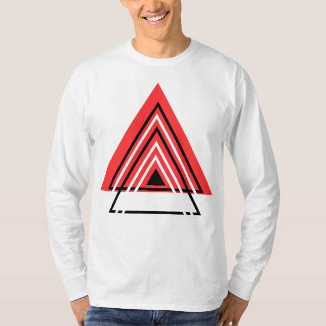 Unique Modern Art T-Shirt, Long sleeve T-Shirt (Front)