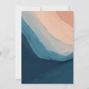Unique Modern Blank Greeting Card