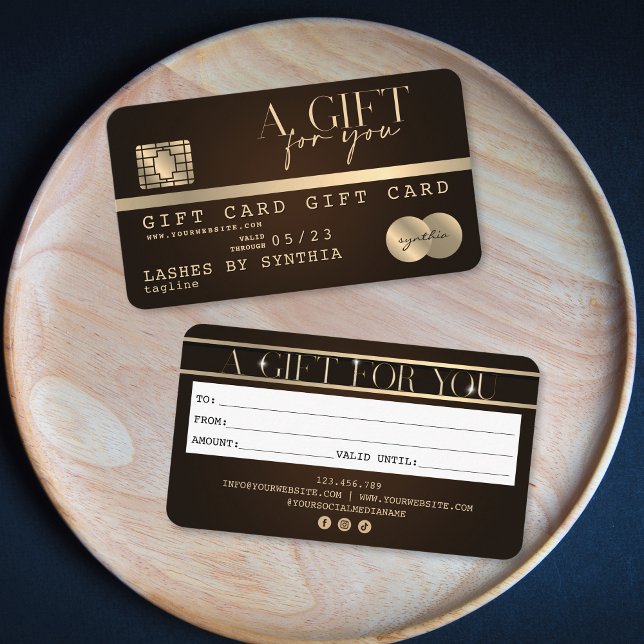 Unique Modern Credit Card Gift Card Certificate  (Creator Uploaded)