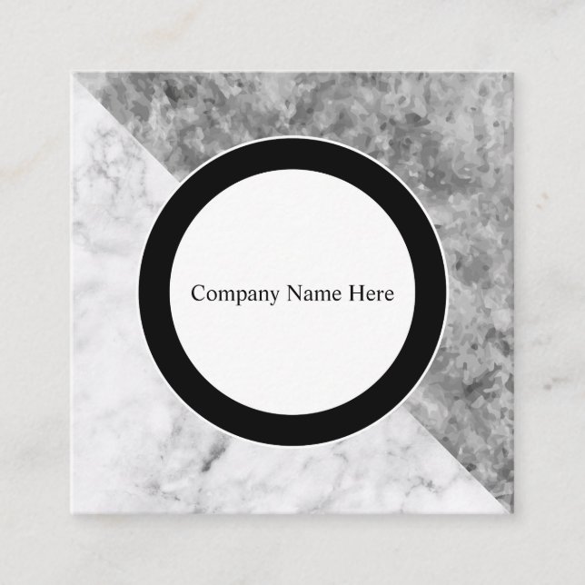 Unique Modern Design Square Business Card (Front)