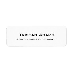 Unique Modern Elegant Plain Black & White Legible