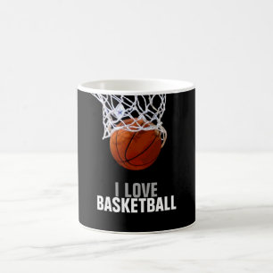 Unique Modern I Love Basketball Coffee Mug