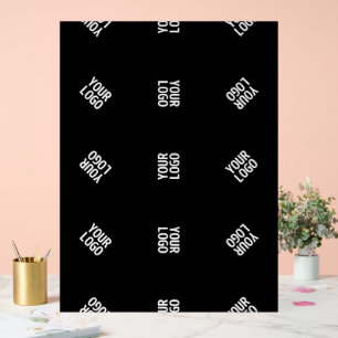 Unique Modern Logo Pattern Template Black Acrylic Sign