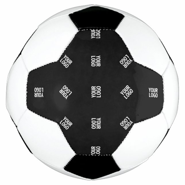 Unique Modern Logo Pattern Template | Black Football (Front)