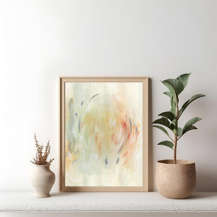 Unique modern minimalist abstract art Poster