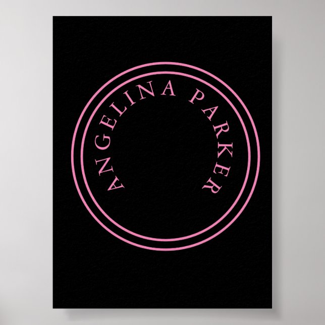 Unique Modern Minimalist Plain Poster (Front)