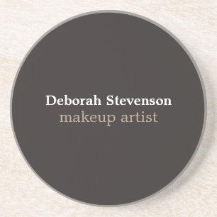 Unique Modern Mnimalist Grey Custom Coaster