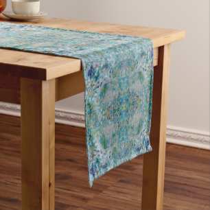 Unique Modern One Of A Kind Abstract Art Design Short Table Runner