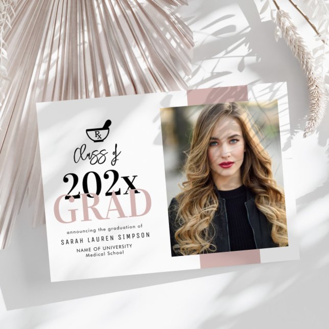 unique modern pharmacy graduation announcement (Creator Uploaded)