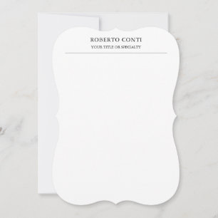 Unique Modern Plain Minimalist Card