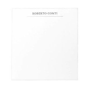 Unique Modern Plain Minimalist Notepad