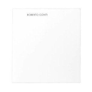 Unique Modern Plain Minimalist Notepad
