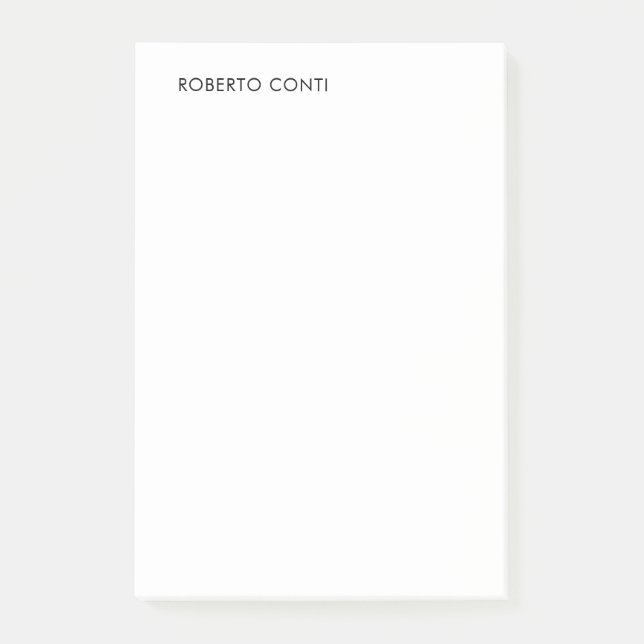 Unique Modern Plain Minimalist Post-it Notes (Front)