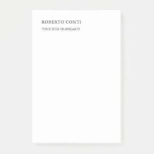 Unique Modern Plain Minimalist Post-it Notes