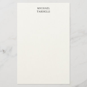 Unique Modern Plain Minimalist Stationery