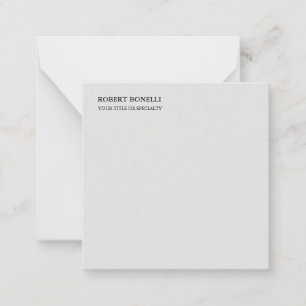 Unique Modern Platinum Grey Stylish Minimalist Card