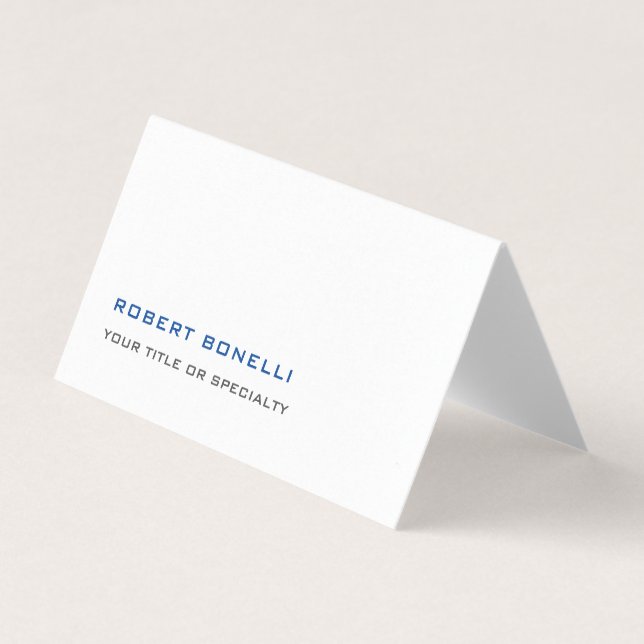Unique Modern Premium Pearl Minimalist Business Card (Front)