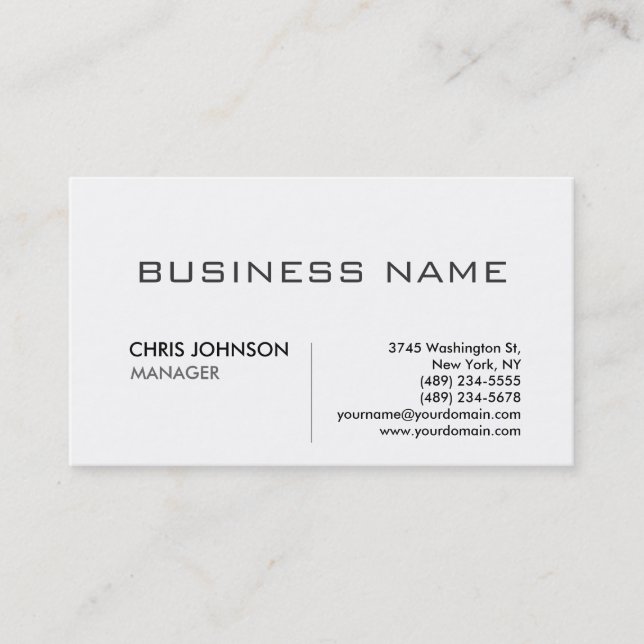 Unique modern professional design business card (Front)