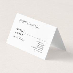 Unique modern professional minimalist chic business card