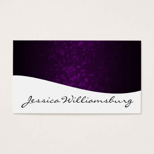 Unique Modern Professional Purple Business Cards