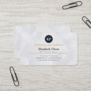 Unique Modern Realtor Promotional black simple Business Card
