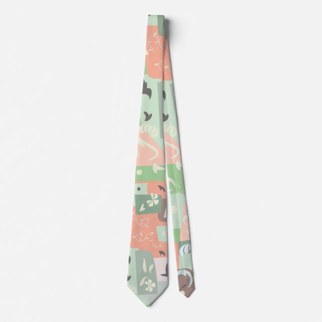 Unique Modern Stylish Abstract Tie (Front)