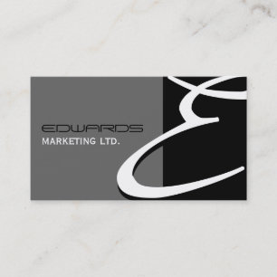 Unique Monogram Business Cards