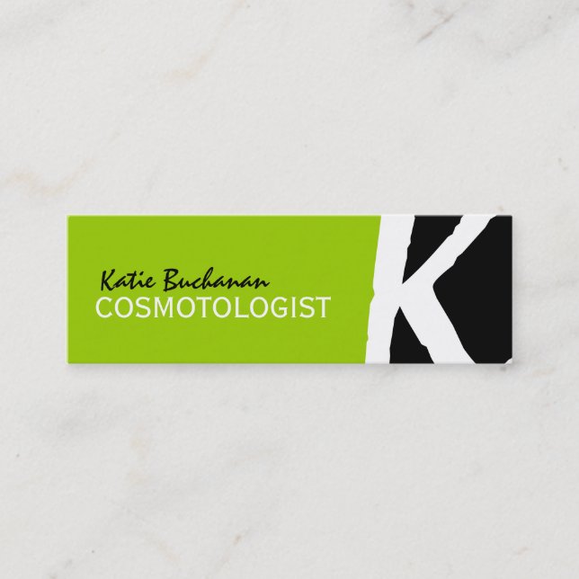 Unique Monogram Business Cards (Front)