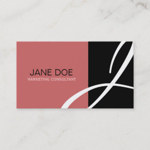 Unique Monogram Business Cards
