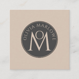 Unique Monogram Calling Card 