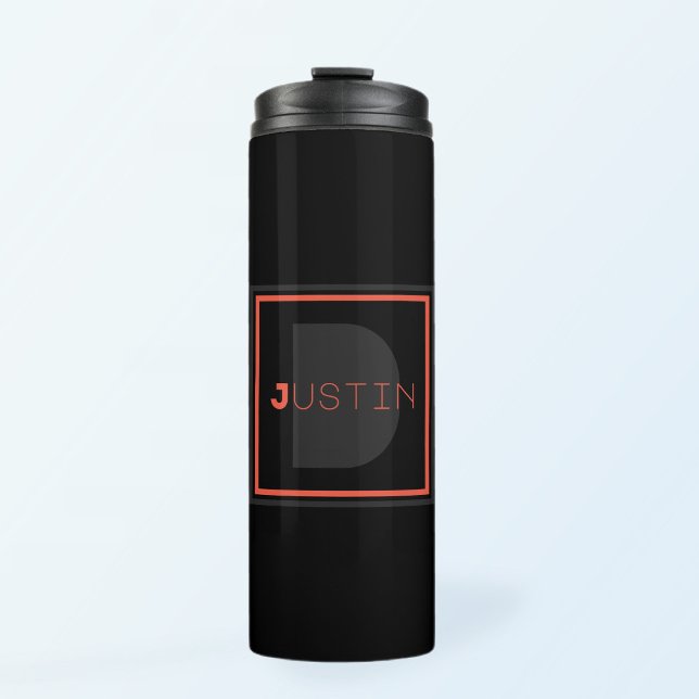 Unique Monogram Thermal Tumbler (Creator Uploaded)