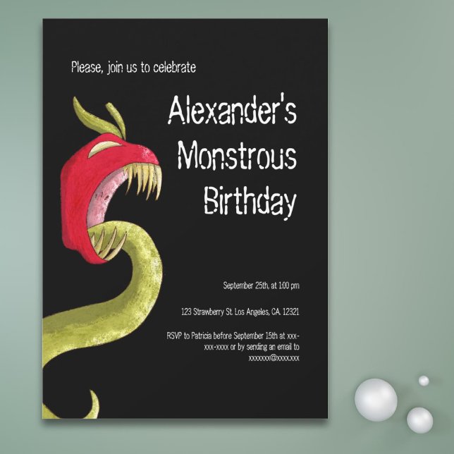 Unique Monster Boys Birthday Party Invitation (Creator Uploaded)