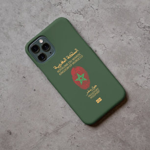 Unique Morocco Travel Passport Print Souvenir Case-Mate iPhone 14 Case