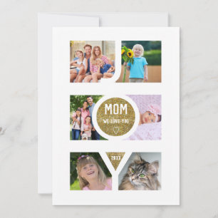 Unique Mother’s Day Greetings Family Photos Holiday Card