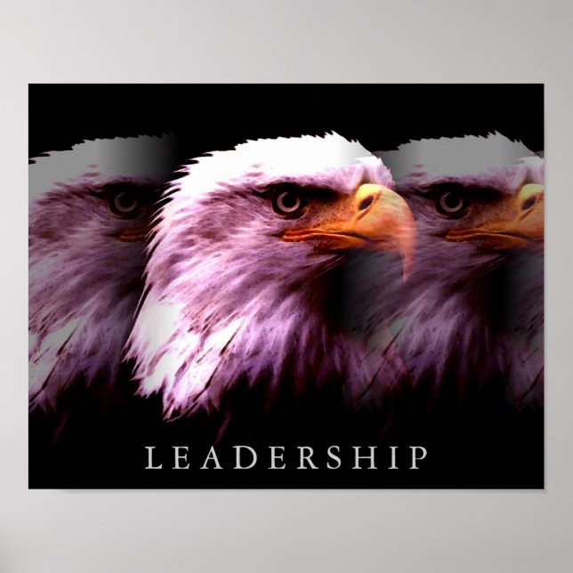 Unique Motivational Leadership Eagle Poster (Front)