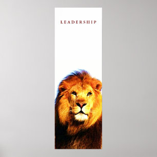 Unique Motivational Leadership Lion Poster