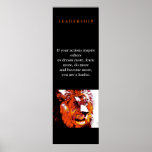 Unique Motivational Leadership Pop Art Lion Poster<br><div class="desc">Freedom & Courage Motivational Images</div>