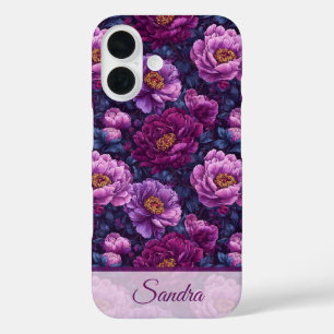 Unique Mum Gifts Peony Custom iPhone 16 Case