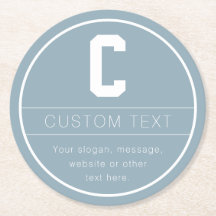 Unique Name & Monogram Template | Dusty Blue