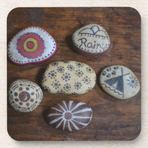 Unique Native American Folk Symbols Coaster