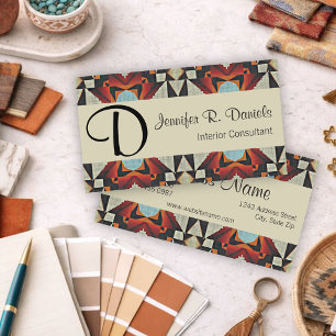 Unique Native American Indian Tribal Art Pattern Business Card