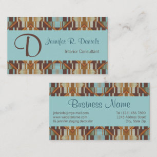 Unique Native American Indian Tribal Art Pattern Business Card