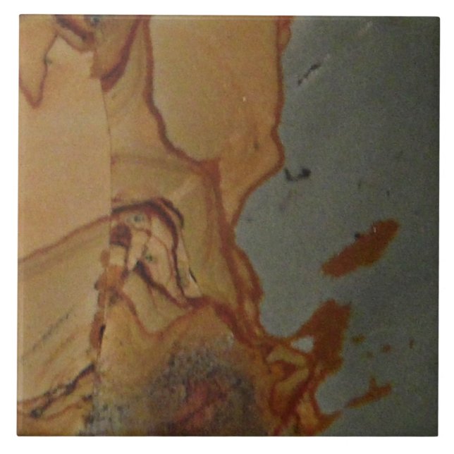 Unique Natural Picture Rock Gemstone Tile (Front)