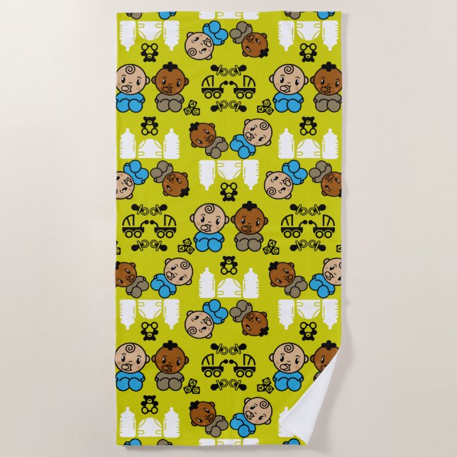 Unique New Baby Gift  Beach Towel (Front)