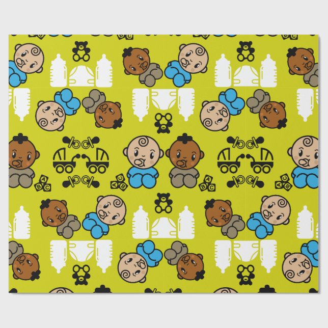 Unique New Baby Gift  Wrapping Paper (Flat)