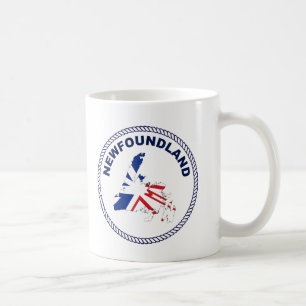 "Unique Newfoundland Map Design  Coffee Mug