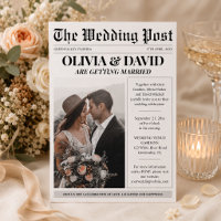 Unique Newspaper Photo Wedding