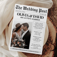 Unique Newspaper Photo Wedding