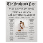 Unique Newspaper Timeline and Wedding Programs